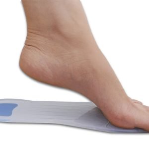 Palmilha Siligel Inteira com Ponto Azul Ortho Pauher – Absorção de Impacto e Conforto Ortopédico