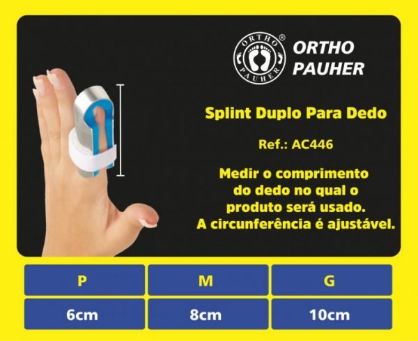 Splint Duplo Para Dedo - OrthoPauher - Imagem 2