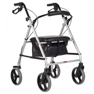 Andador com 4 Rodas, Assento e Cesta - Mercur