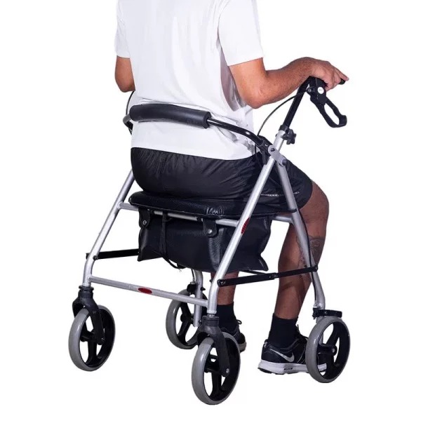 Andador com 4 Rodas, Assento e Cesta - Mercur - Imagem 5