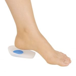 Calcanheira Siligel para Esporão com Ponto Azul Ortho Pauher – Alívio de Dores no Calcanhar