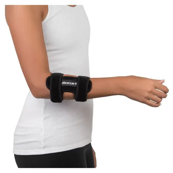Cotoveleira Dupla para Tennis Elbow Mercur – Suporte Bilateral com Tala Metálica - Imagem 2