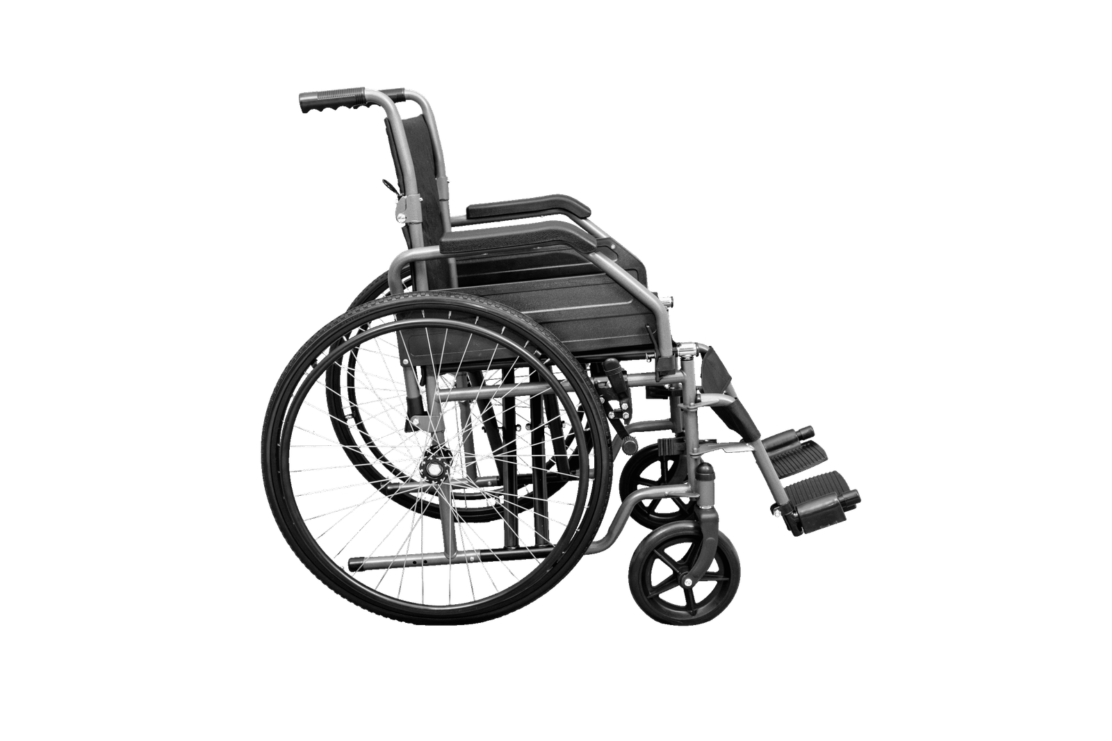 Cadeira de Rodas Basic Hidrolight – Estrutura em Aço Carbono Dobrável com Apoio Escamoteável