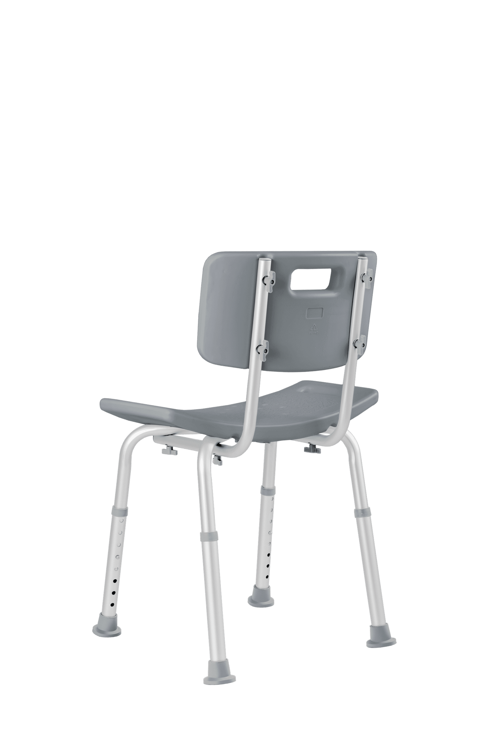 Banco para Banho com Encosto Hidrolight — altura ajustável, alumínio e ponteiras antiderrapantes - Imagem 3