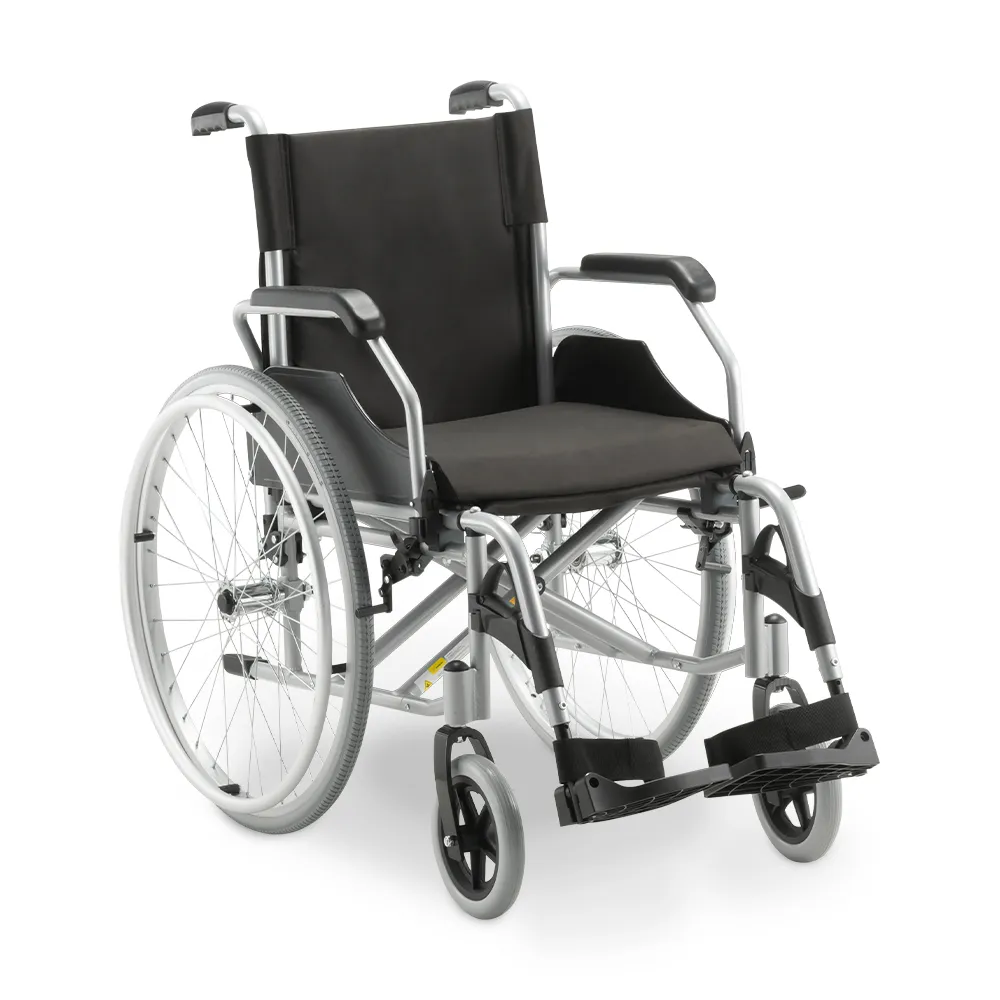 Cadeira de Rodas D100 Dellamed – Estrutura em Aço, Dobrável e Suporta até 120 kg