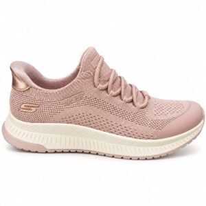 Tênis Skechers BOBS Squad 4 Feminino Rosa – 117743-BLSH