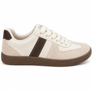 Tênis Beira Rio Casual Feminino Branco Off/Cacau – 4313.116
