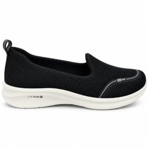 Tênis Actvitta 4853.100 Austrália Preto/Prata – Slip On Feminino